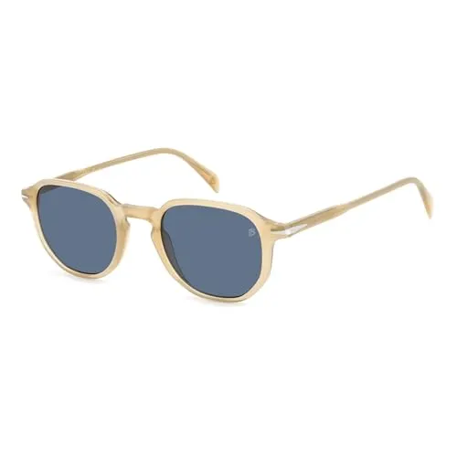 David Beckham Unisex DB 1140/S Sonnenbrille, Champagner, 50 - Sportbrillen mit stylischem rechteckigen Design, leichtem Acetat und ideal für aktive Menschen, die Mode und Funktionalität schätzen.