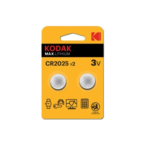 Kodak CR2025 2er Blister DL2025 3V Lithium MHD 01/2028