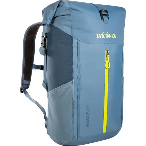 Tatonka Rapid Rolltop 25 WP - Vielseitiger Daypack in Blau - 21 bis 30 Liter Volumen, 25 Liter Kapazität mit Rolltop-Verschluss und beschichtetem Außenmaterial - ideal für Reisen, Wandern und den Alltag.