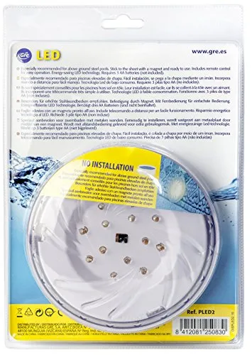 Gre PLED2 – 2er-Set LED-Scheinwerfer für Aufstellpools