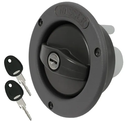 Einfüllstutzen mit Tankdeckel für Frischwassertank 40 mm - Praktisches Wasserzubehör für Wohnwagen, Wohnmobile und Boote. Robuster, lebensmittelechter Einfüllstutzen mit hochwertigem Tankdeckel und Belüftungssystem für einfache Handhabung.