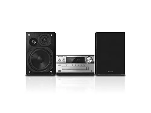 SC PMX92 Audiosystem - Musikanlage mit 120 Watt Gesamtleistung, bietet kraftvollen Sound in elegantem Silber-Design für jedes Zuhause.