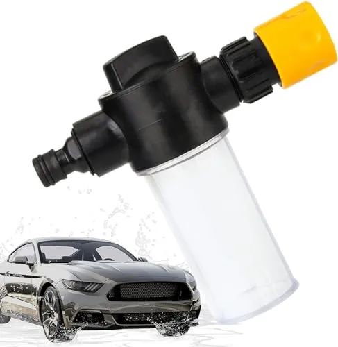 SILULCM Auto Waschen Schaumpistole | Autowaschsprüher Hochdruckreiniger | Quick Connect Auto Schaumstofftopf, Schaumsprüher Für Schlauch,Autopflege Und Autoreinigungsschaumsprühgerät Einstellbar