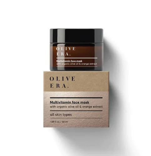 OLIVE ERA Multivitamin Gesichtspflege Maske 50ml - Hochwertige Gesichtspflege mit Multivitaminen, ideal für alle Hauttypen. Die Maske kommt in einer 100% recycelten Flasche und unterstützt die tägliche Hautpflege für ein frisches Hautbild.