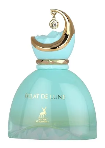 Maison Alhambra Éclat De Lune Unisex Eau de Parfum 100 ml - Damendüfte mit raffinierter Eleganz, die eine mysteriöse Aura verströmt. Éclat de Lune vereint zarte und sinnliche Noten für ein einzigartiges olfaktorisches Erlebnis.