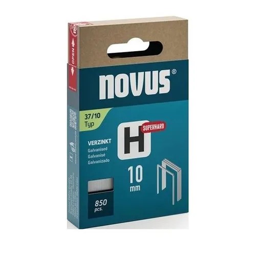 Novus Feindrahtklammer H Typ 37 Klammer-B.10,6mm 10mm 0,75mm superhart 850 St.