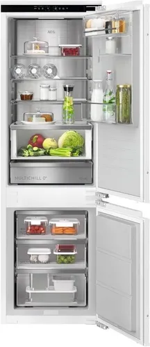 AEG TC9VS181BC EcoLine Kühlschrank - Einbau-Kühl-Gefrierkombination mit 245 L, WiFi-Vernetzung und innovativer MultiChill 0°-Schublade für maximale Frische – energieeffizient und umweltfreundlich.