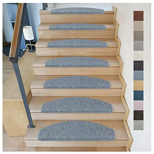 Kettelservice-Metzker Stufenmatten Göteborg Halbrund I in verschiedenen Setvarianten I 65x24x4cm I Aquablau 1 Stück