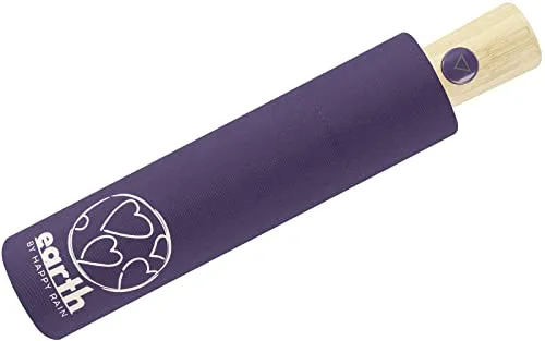 Happy Rain Taschenschirm mit Automatik Earth - Mulberry Purple