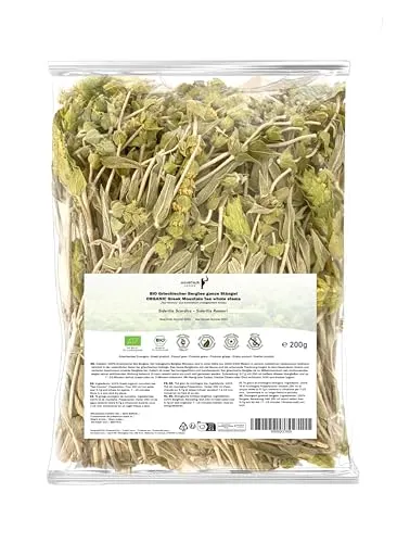 Minotaur Herbs Bio Griechischer Bergtee 200g - Tees aus Griechenland, ganze Stängel für volles Aroma und handverlesen aus biologischem Anbau. Ideal für warme und kalte Zubereitung.