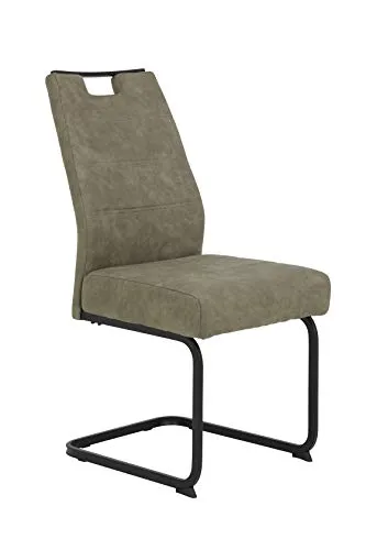 HELA Esszimmerstuhl Lena - Schwingstuhl mit Federkern Polsterung - Stühle mit komfortabler Federkernpolsterung, pflegeleichtem Microfaserbezug und bis zu 140 kg Belastbarkeit - ideal für stilvolle Esszimmer.