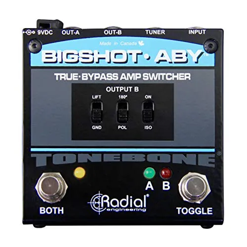 TONEBONE Bigshot Aby Gitarre Effekte Switcher – Schwarz von Radial