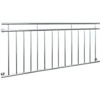 ECD Germany Brüstungsgeländer Französischer Balkon aus Edelstahl