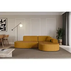 ALTDECOR Ecksofa MARI-L1 in Senfgelb in gelb von ALTDECOR