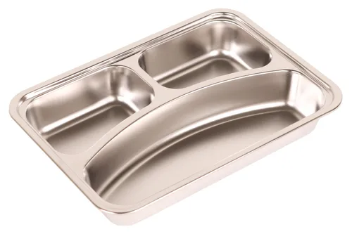 Edelstahl Asiette Menüteller Lunchbox Brotdose Essen to go Caterer + PP Deckel