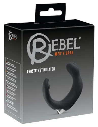 Rebel Prostata Stimulator - softer Analvibrator für Männer, Prostata-Vibrator für Anfänger und Profis, anales Massagegerät, schwarz