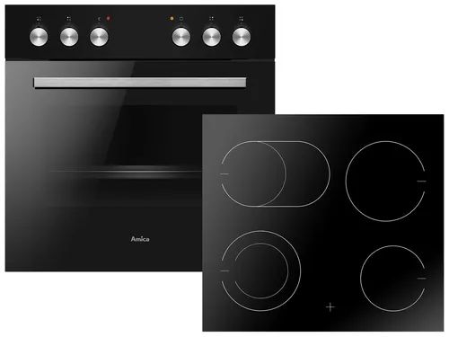 Amica EHC 209012 SC Set Einbauherd mit Glaskeramikkochfeld