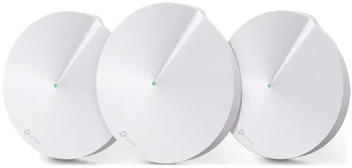 TP-LINK Deco M5 3er-Pack - DECO M5(3-PACK) - Smart Home Mesh Router für nahtloses WLAN, ideal für große Wohnräume und optimierte Internetverbindung.