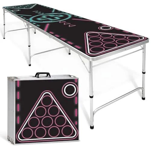 GOODS+GADGETS Klappbarer Bierpong-Tisch Set