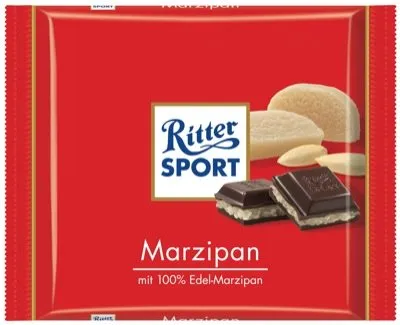 Ritter Sport 100g, Marzipan 12 x 100 g in schwarz von Ritter Sport