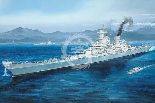 Modellbausatz Trumpeter 86516 USS Missouri BB-63 1:350 - Boote & Schiffe, detailgetreuer Bausatz der USS Missouri im Maßstab 1:350, ideal für Modellbau-Enthusiasten ab 14 Jahren.
