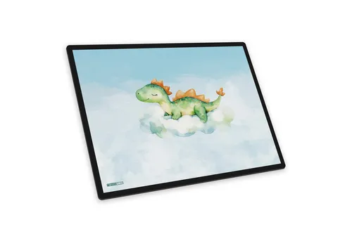itenga Schreibtischunterlage itenga Schreibunterlage V1 Motiv DINO Wasserfarben