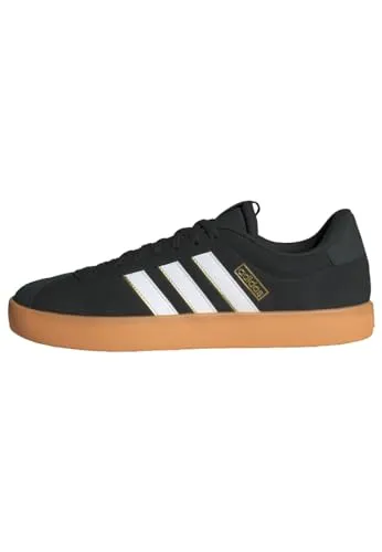 Adidas VL Court 3.0 - schwarz - Sneaker mit weichem Leder-Obermaterial und legendären 3-Streifen, ideal für lässige Looks und maximalen Komfort dank leichter Dämpfung.