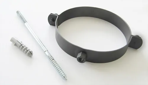 Rohrschellen Set Ø150mm Senotherm grau für Ofenrohre