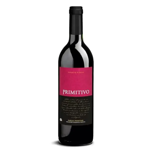 Delinat Primitivo Puglia 2022 – Italienischer Bio-Rotwein halbtrocken aus Apulien – Veganer Primitivo, fruchtig & säurearm (1 x 0,75l)