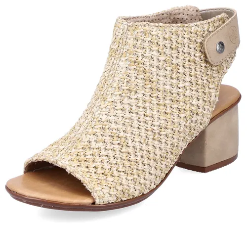 Rieker 64670 Sand/Porzellan Gr. 40 - Bequeme Wanderschuhe - Wanderschuhe mit Slip On-Verschluss und 5.1 cm Absatzhöhe, ideal für lange Spaziergänge und optimalen Tragekomfort.