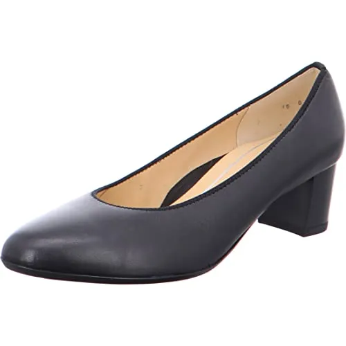 ARA Damen KNOKKE Pumps in Schwarz, Größe 40 - Elegante Damen-Pumps aus hochwertigem Leder mit komfortablem Blockabsatz, perfekt für jeden Anlass.
