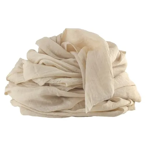 100%Mosel Musselin Dekostoff, in Natural Beige (48 cm x 5 m), 66 g/m², sehr dünner Tischläufer, zarte Tischdeko für Geburtstage & Hochzeiten, Tischband als Bunte Dekoration zu besonderen Anlässen