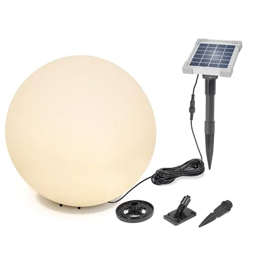 esotec LED Kugelleuchte Solar Deko-Leuchtkugel 50 cm