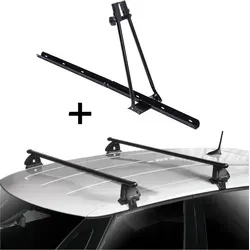 Fahrradträger ORION + Dachträger VDP EVO für VW T-Roc (A11) - Fahrradträger und Dachträger Set, kompatibel mit VW T-Roc (A11) ab 2017. Ideal für alle Fahrradtypen, einfach zu montieren und schafft Platz im Innenraum.