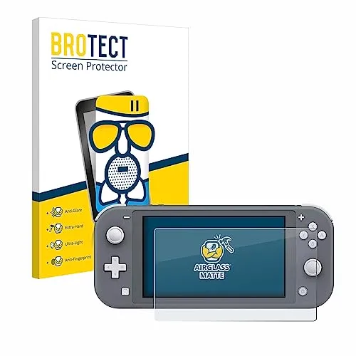 BROTECT Entspiegelungs Schutzglas für Nintendo Switch Lite Schutzfolie Panzer Folie Glas Matt [Extrem Kratzfest 9H, Anti-Reflex, Anti-Fingerprint]