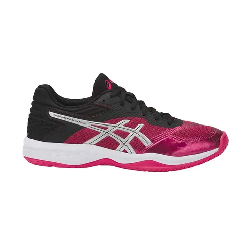 Asics Handballschuhe Netburner Ballistic FF Damen pink/schwarz, 38 - Hallenschuh mit FlyteFoam-Technologie für optimale Dämpfung und Rückfederung. Ideal für schnelle Bewegungen und maximale Performance im Ballsport.