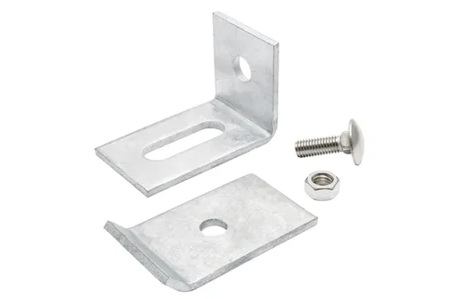 Montagewinkel Feuerverzinkt Wandanschlusswinkel Winkel Verbinder-Zaun Gitter-NEU