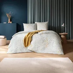 Estella Mako Interlock Jersey Bettwäsche Nadine grün 40x80 cm - Elegante Bettwäsche aus 100% ägyptischer Mako-Baumwolle, pflegeleicht und atmungsaktiv. Das florale Design bringt Frische ins Schlafzimmer und sorgt für angenehme Nächte das ganze Jahr über.
