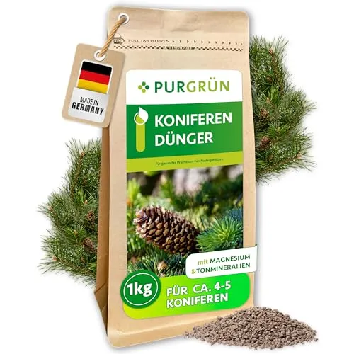 Produktbild Purgrün® Koniferendünger 1 kg – Extra Magnesium für leuchtend grüne Nadeln