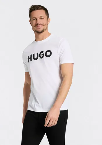 HUGO Dulivio T-Shirt - Herren T-Shirt im Regular Fit mit Rundhalsausschnitt und kurzen Ärmeln, sportliches Design mit Logo auf der Brust für einen lässigen Look.