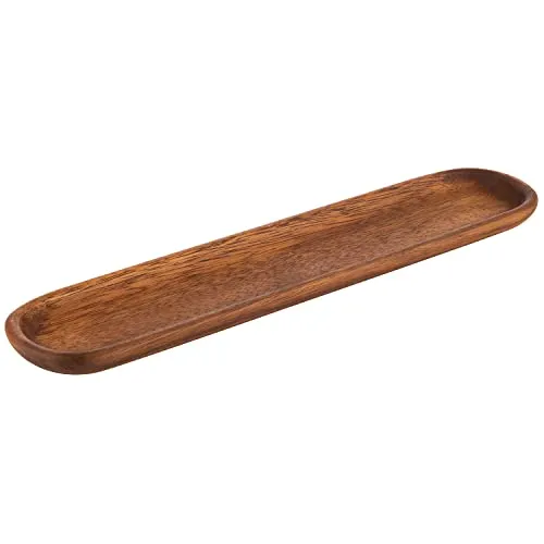 APS 792 Servierbrett aus geöltem Akazienholz, 37 x 8 x 2 cm