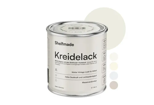 shelfmade Kreidefarbe Kreidefarbe Möbel Shabby Chic Holzlack DIY - Chalk Paint matter Look