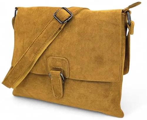 styleBREAKER Damen Umhängetasche in gelb von styleBREAKER