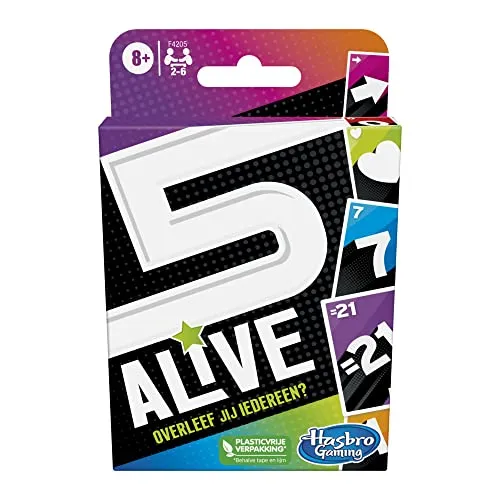 Hasbro Alive Kartenspiel, Kinderspiel, tolles Familienspiel ab 8 Jahren, Kartenspiel für 2 bis 6 Spieler, Multi