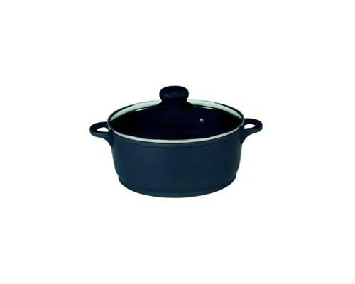 Krüger Leipzig Kochtopf 20cm - Aluguss Kochtopf mit Antihaftbeschichtung, ideal für gesundes Kochen und leichtes Reinigen. Perfekt für alle Herdarten!