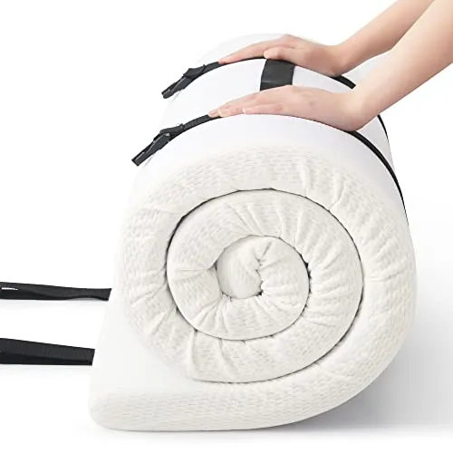 Jamdok Einzelne Schaumstoff-Matratzenauflage für Campingbett, Auto-Matratze, Sofa, aufrollbare Bodenmatte, faltbare Schlafunterlage, tragbar (190 x 75 x 5 cm)