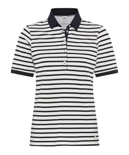 Style Cleo gestreiftes Poloshirt aus Pima Pique - Poloshirt für Damen, gefertigt aus hochwertiger Pima Pique Qualität für ein besonders weiches Tragegefühl und stilvolles Design.