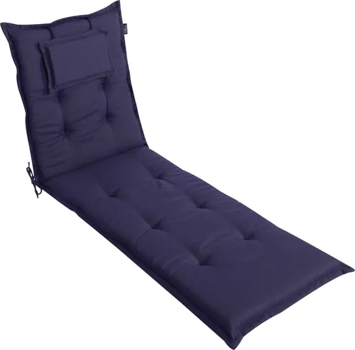 LILENO HOME Sonnenliege Auflage Dunkelblau in blau von DiscountDeal24