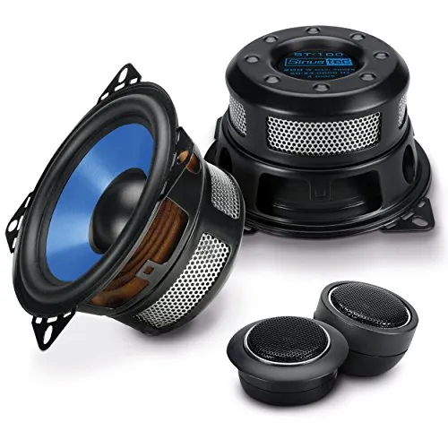 Sinustec ST-100 10cm 2-Wege Lautsprecher System - Car-HiFi-Lautsprecher mit max. 200 W Musikbelastbarkeit und klarem Klangbereich von 50 - 23000 Hz für ein beeindruckendes Klangerlebnis im Auto.