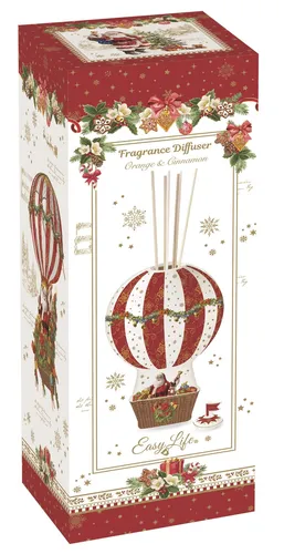 Easy Life CHME1245 - Christmas Memories Duftspender Kugelform - Weihnachtsdekoration, eleganter Duftspender in Kugelform für festliche Stimmung und angenehme Aromen während der Feiertage.
